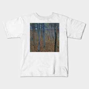 Beech Grove I by Gustav Klimt Kids T-Shirt